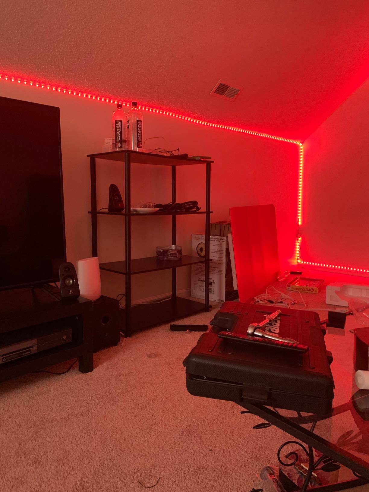 DAYBETTER LED Strip Lights 200 ft (2 Rolls of 100 ft), Smart App Control Lighting Bedroom Room Decor with Remote, RGB Color Changing LED Lights for Party customer photo 1