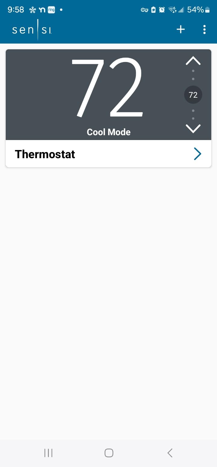 Sensi Lite Smart Thermostat, WiFi, Alexa, DIY, Energy Star Certified, ST25 customer photo 1