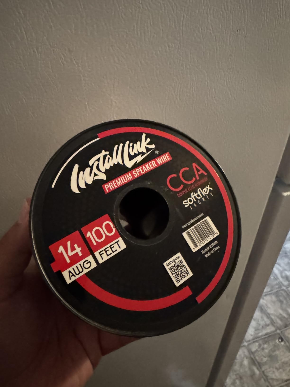 Install Link 14 AWG Gauge Speaker Wire (100 Feet) CCA | 14/2 Speaker Cable, Car or Home Theater customer photo 1