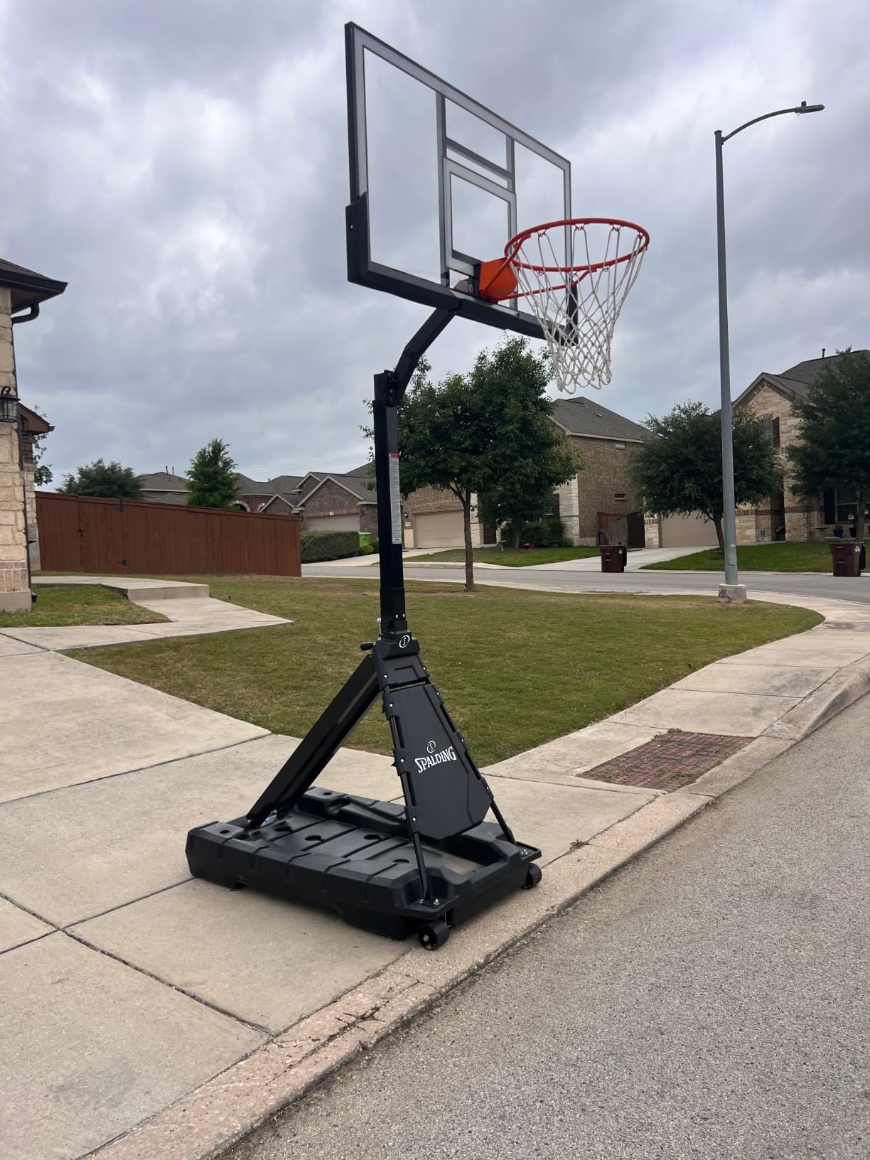 Spalding Momentous EZ Assembly Portable Adjustable Outdoor Basketball Hoop - Assembles in 30 Minutes or Less customer photo 2