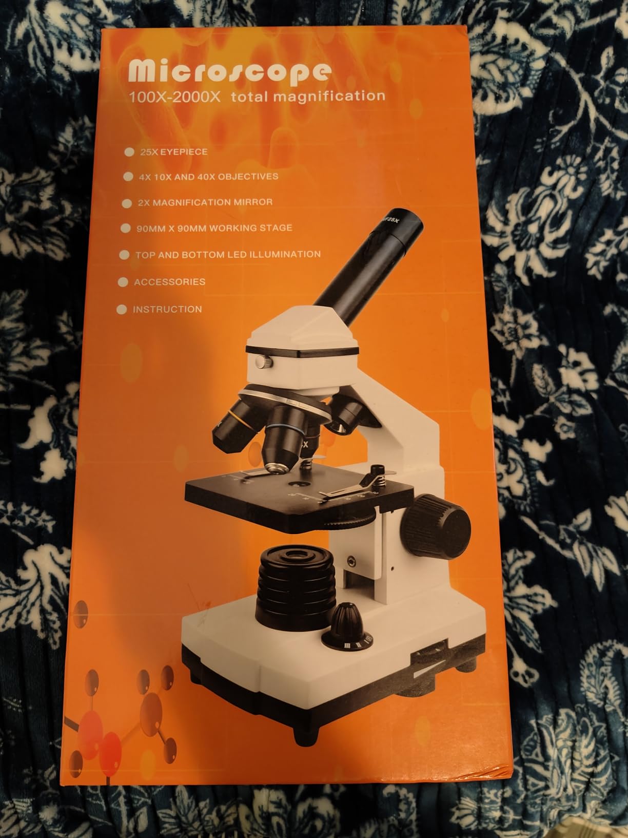 PalliPartners Compound Microscope for Adults & Students - 100X-2000X High-Power Biological Microscope for Students, School Lab & Home Education, with Slides Set & Phone Adapter (White) customer photo 1