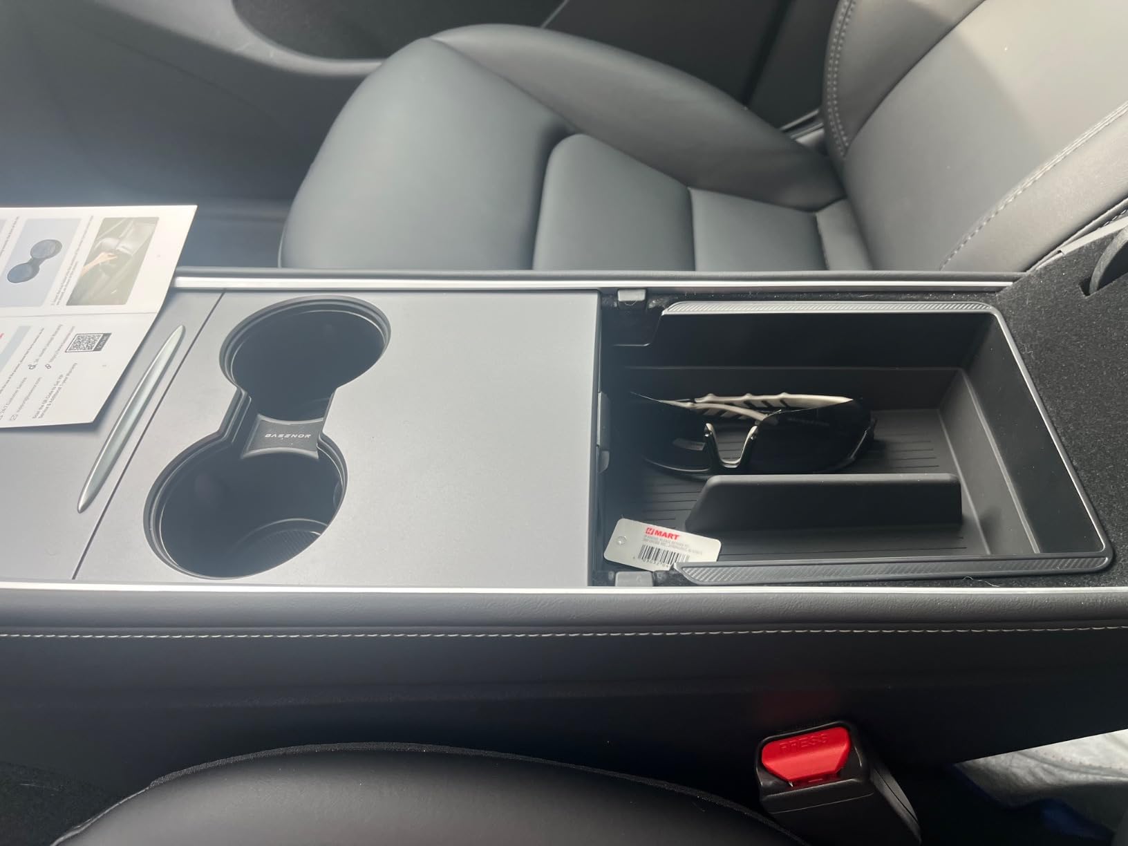 Spigen Armrest Console Organizer for Legacy Tesla Model Y & 3 | Only Model Y (2020-24) & Model 3 (2017-23) - Not for Model Y Juniper (2026/25) and Model 3 Highland (2026/25/24) customer photo 2