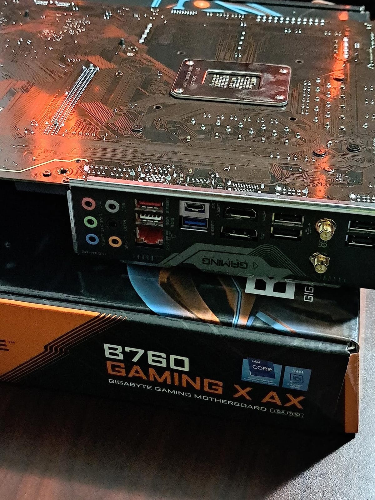 GIGABYTE B760 Gaming X AX (LGA 1700/ Intel/ B760/ ATX/DDR5/ M.2/ PCIe 4.0/ USB 3.2 Gen2X2 Type-C/AMD WiFi 6E/ 2.5GbE LAN/Q-Flash Plus/PCIe EZ-Latch/Motherboard) customer photo 1