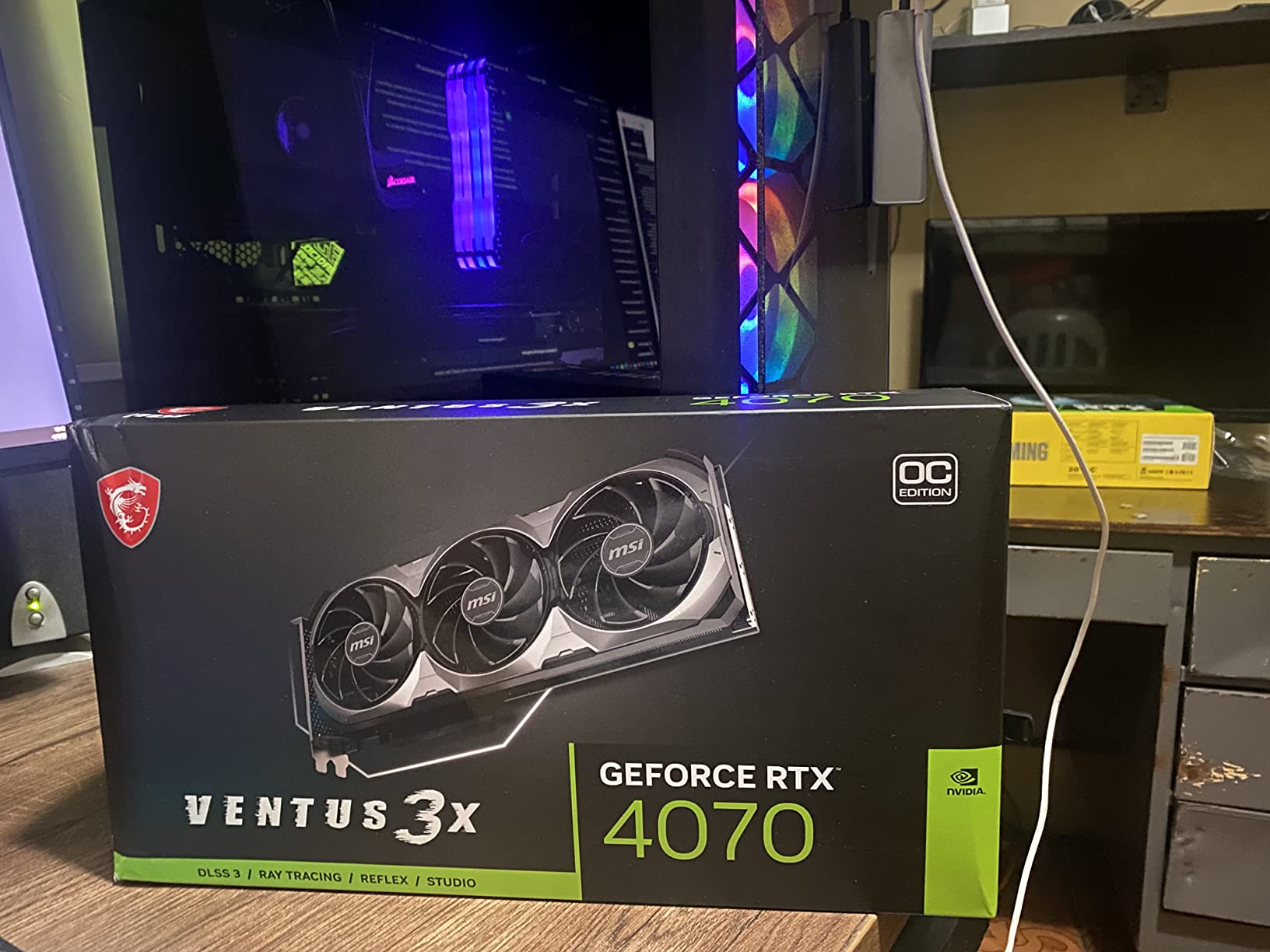 MSI Gaming GeForce RTX 4070 12GB GDRR6X Extreme Clock: 2520 MHz 192-Bit HDMI/DP Nvlink TORX Fan 4.0 Ada Lovelace Architecture Graphics Card (RTX 4070 Ventus 3X 12G OC) customer photo 1