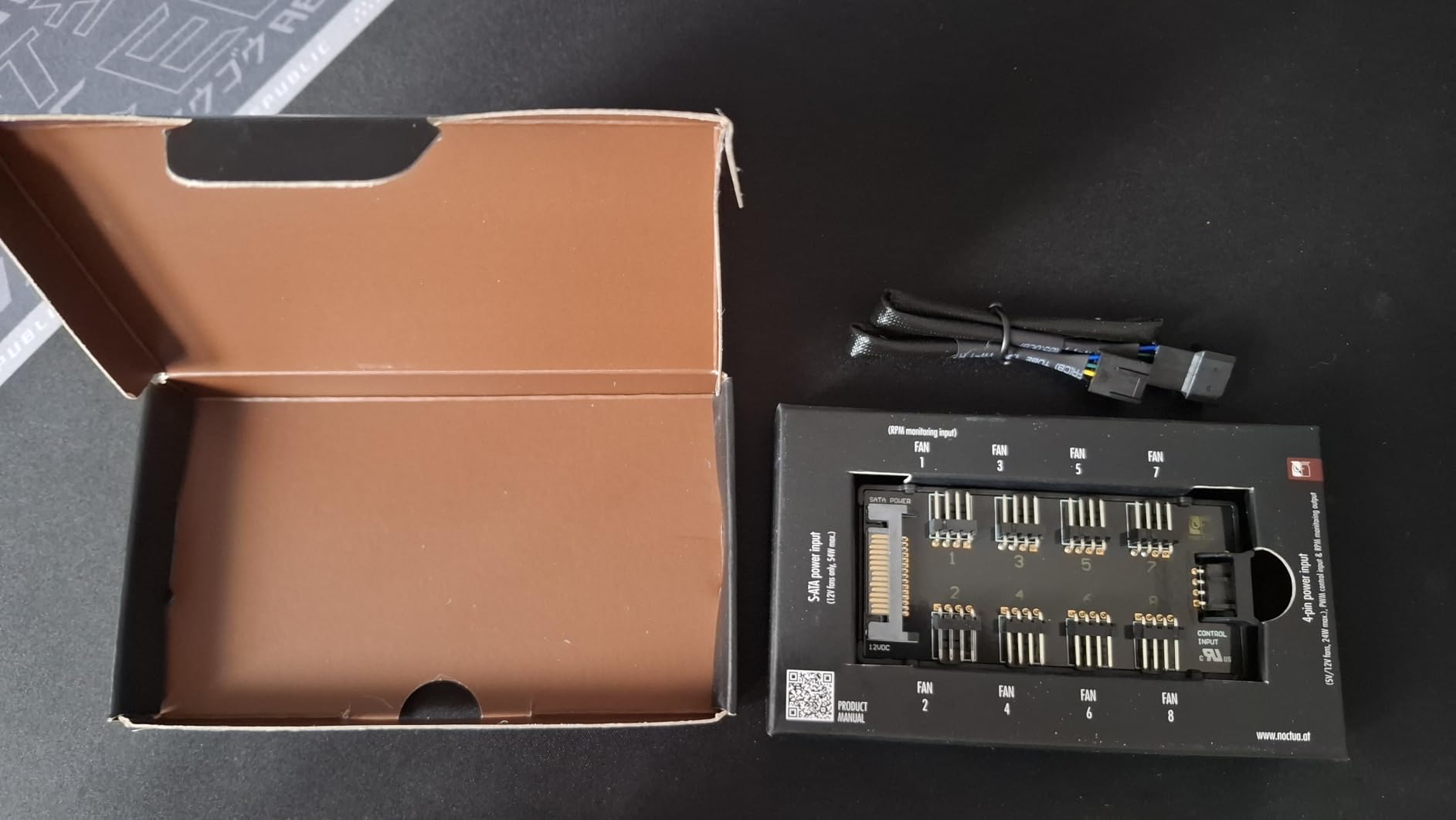 Noctua NA-FH1, 8-Port PWM Fan Hub, Magnetic with Short Circuit Protection customer photo 1