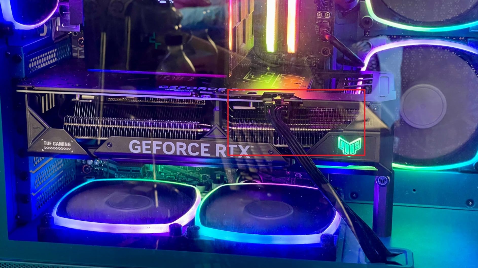 ASUS TUF Gaming NVIDIA GeForce RTX 4070 OC Edition Gaming Graphics Card (PCIe 4.0, 12GB GDDR6X, HDMI 2.1, DisplayPort 1.4a), 3 Year Warranty customer photo 1