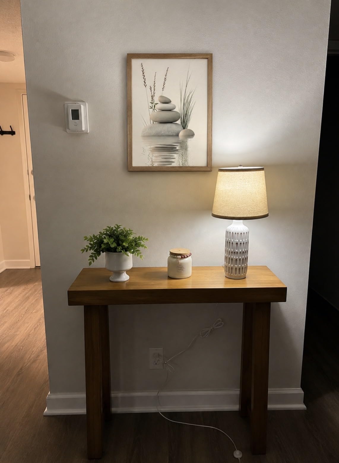 Plank+Beam Classic Console Table, 36 Inch, Pecan customer photo 1