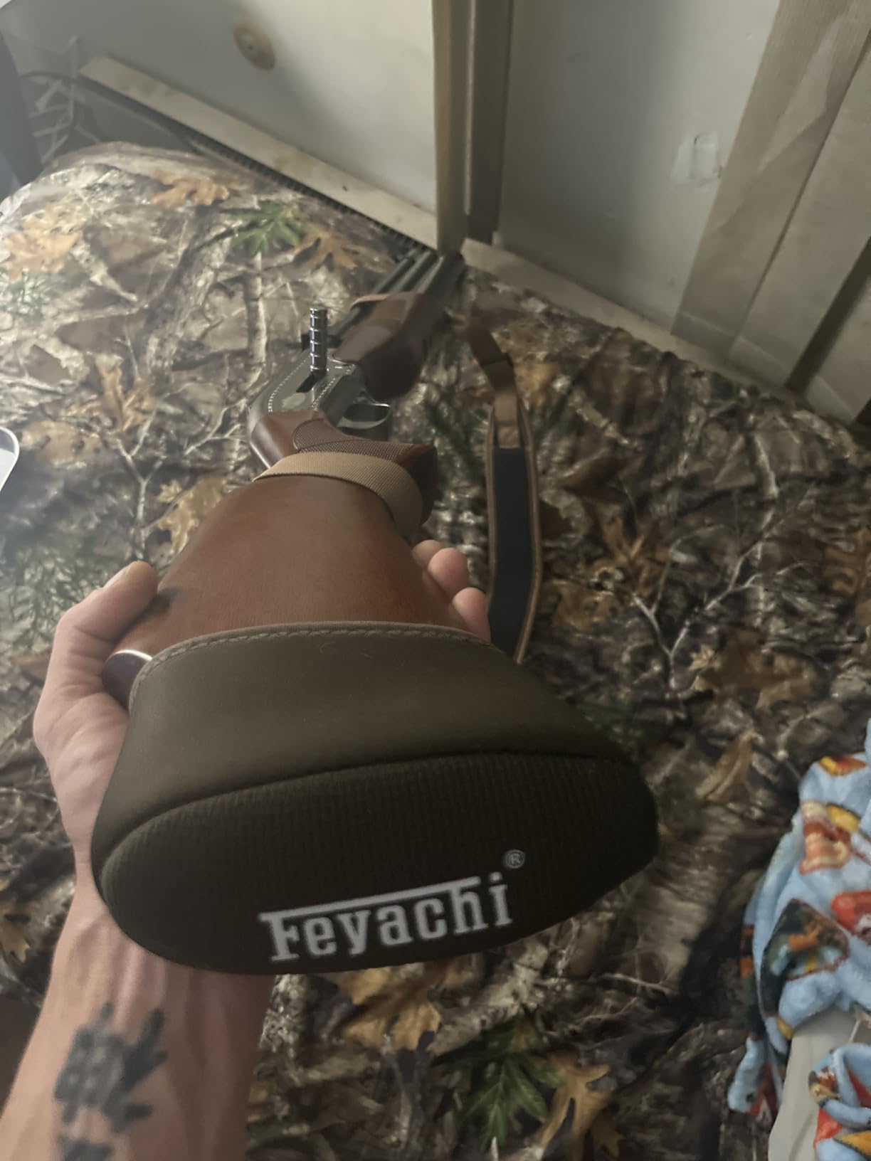 Feyachi Recoil Pad for Shotgun - Slip On Recoil Pads Rifle Buttstock Pad | Shock Absorbing Trap Shooting Accessories Non-Slip Gel Filled customer photo 1