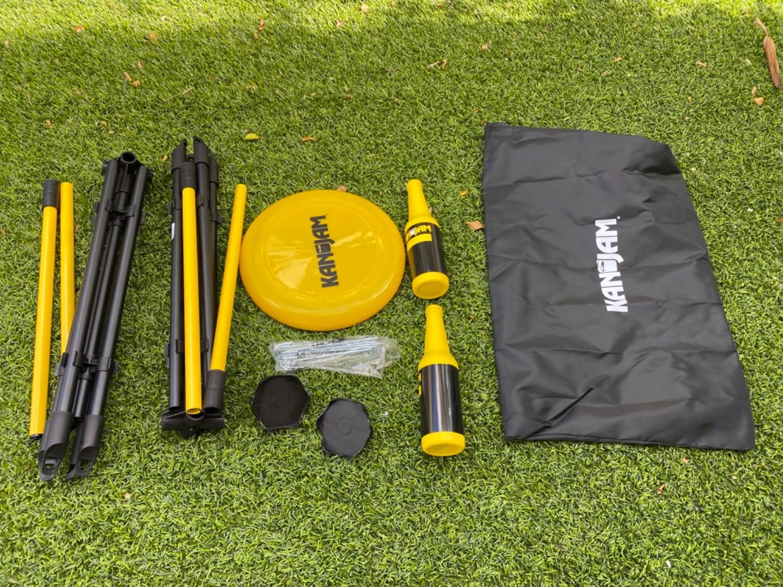 Kan Jam Smash Disc Toss Game, 2 Steel Poles, Carry Bag, Outdoor Games | Set Up in Seconds, Carry Bag for Backyard Beach Park Tailgate customer photo 2