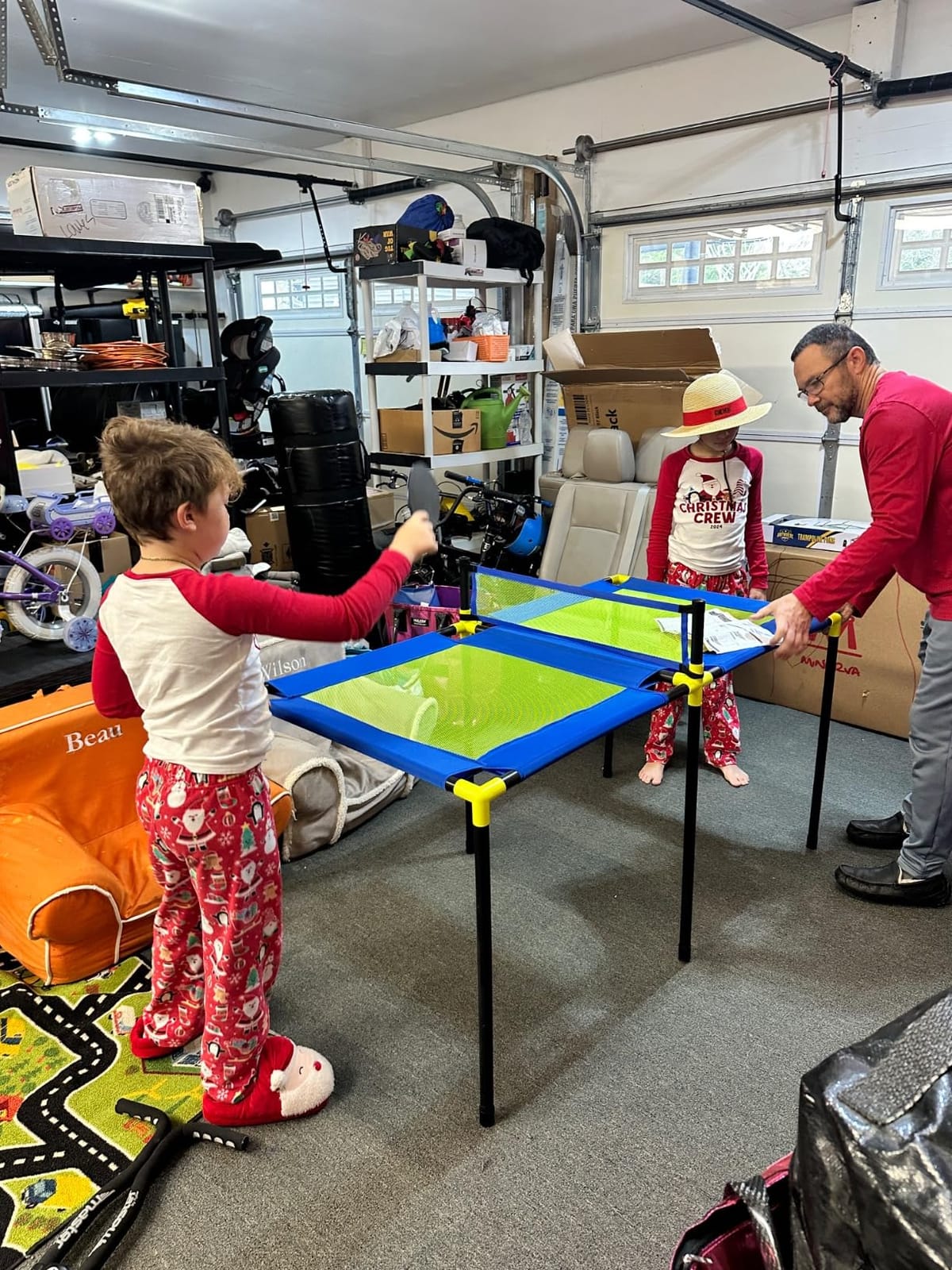 Anywhere Sports - Portable Trampoline Ping Pong Table Tennis Game for Indoor or Outdoor Use, Includes Two Paddles, Six Balls, Storage Bag, and Compact Size for Kids customer photo 2