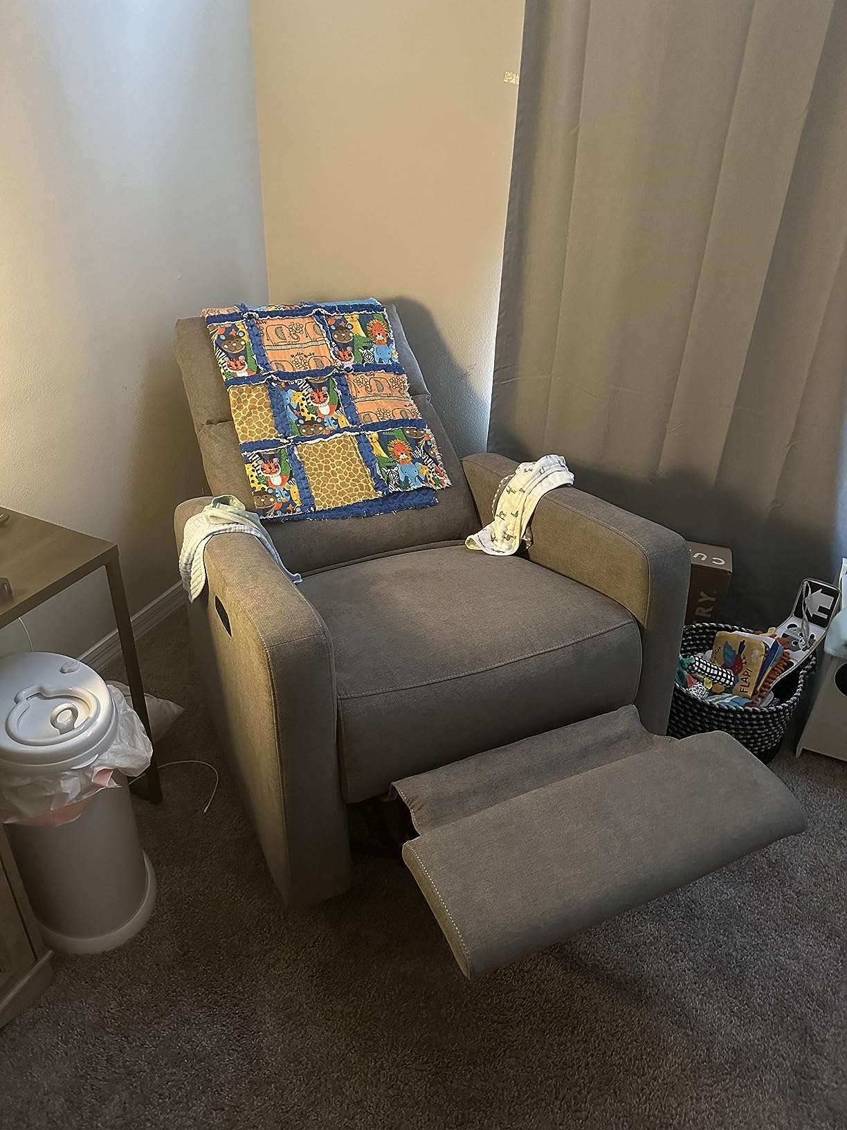 Nurture& The Glider Plus - Premium Nursery Power Recliner | Swivel Chair with Adjustable Head Support and Adjustable Lumbar Support | Built-in USB - The Ultimate Comfort for Nursing, Relaxing (Ivory) customer photo 1