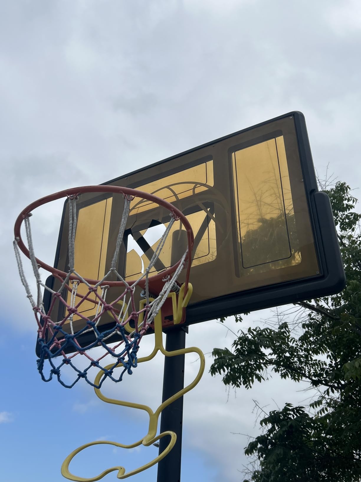 Yohood Basketball Hoop Outdoor, 4.4-10FT Adjustable Height Basketball Goal | 44 Inch Shatterproof PC Backboard, Portable Basketball Hoop for Kids/Teens/Adults In Backyard, Driveway and Indoor customer photo 1