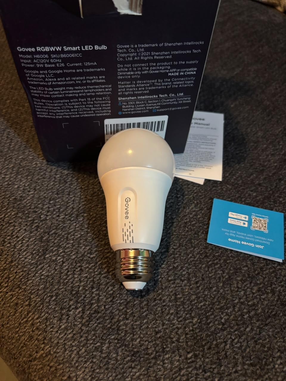 Govee LED Smart Light Bulbs, 1000LM RGBWW A19 75W E26 Base 4 Pack | Color Changing Light Bulb, Work with Matter Alexa and Google Assistant, Smart Bulbs for Bedroom, Living Room customer photo 1