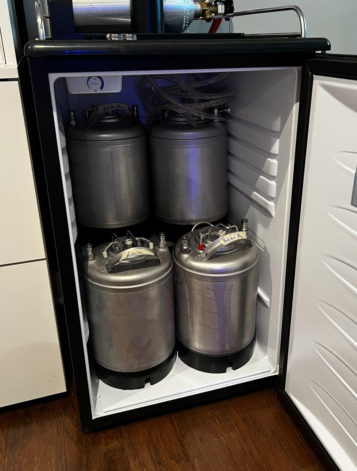VEVOR Beer Kegerator, Dual Tap Commercial Draft Beer Dispenser for D system, Full Size Keg Refrigerator with 5lbs CO2 Tank customer photo 2