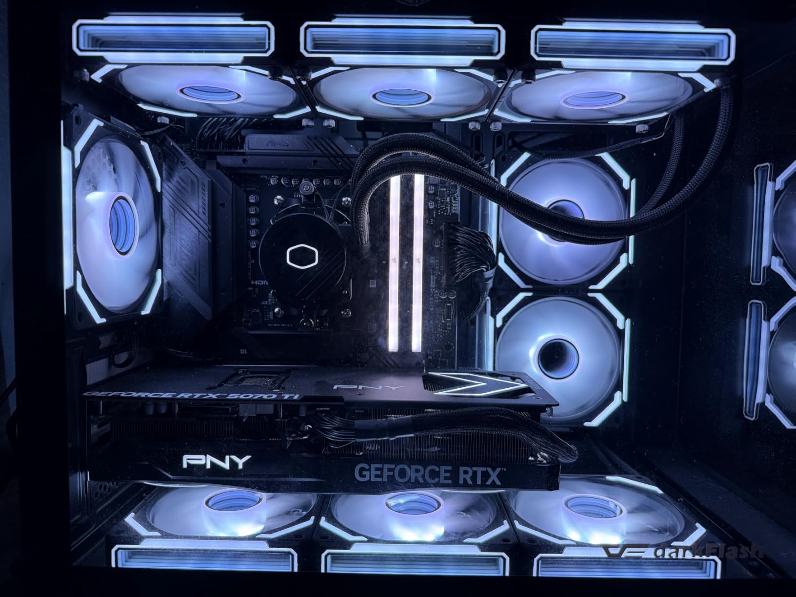 Cooler Master 360L Core AIO CPU Liquid Cooler – 360mm Radiator, 3X ARGB PWM Fans, Patented Gen S Dual-Chamber Pump, Quiet Cooling & Easy Installation, AMD AM5/AM4 & Intel LGA 1851/1700, Black customer photo 1