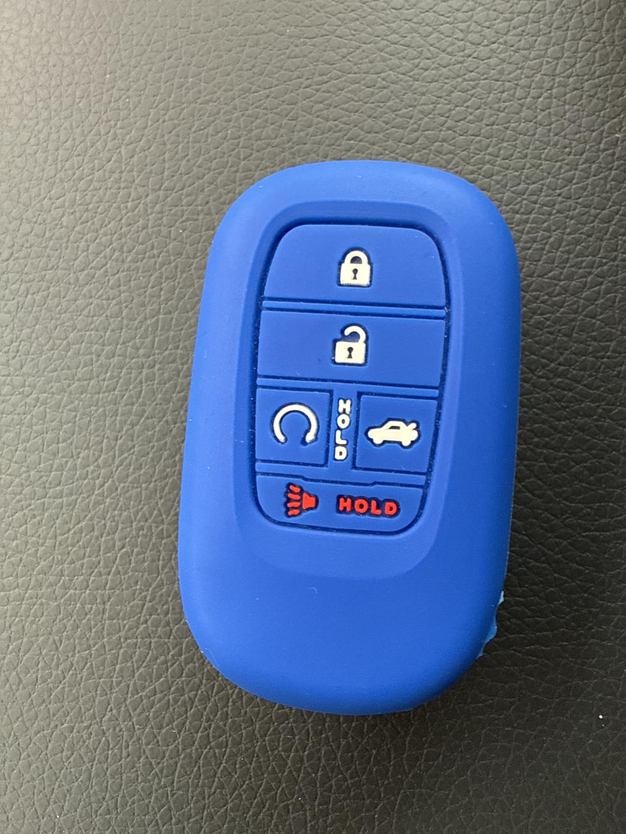 Key Fob Cover for Honda 2026-2022 Civic Accord CR-V HR-V Pilot Passport | Silicone Key Case, Fluorescent Buttons, Full Protection, 5 Button, 2-Pack, Including Keychain customer photo 2