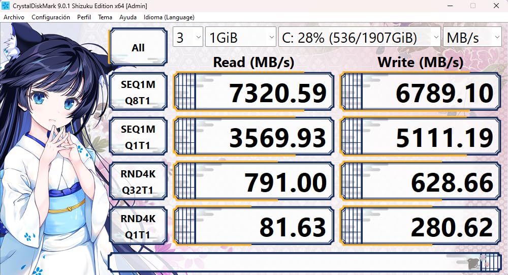 MOVE SPEED HB7450 2TB SSD for PS5 with Heatsink TLC NAND, PCIe 4.0 NVMe M.2 Internal Solid State Drive - Up to 7450MB/s customer photo 2
