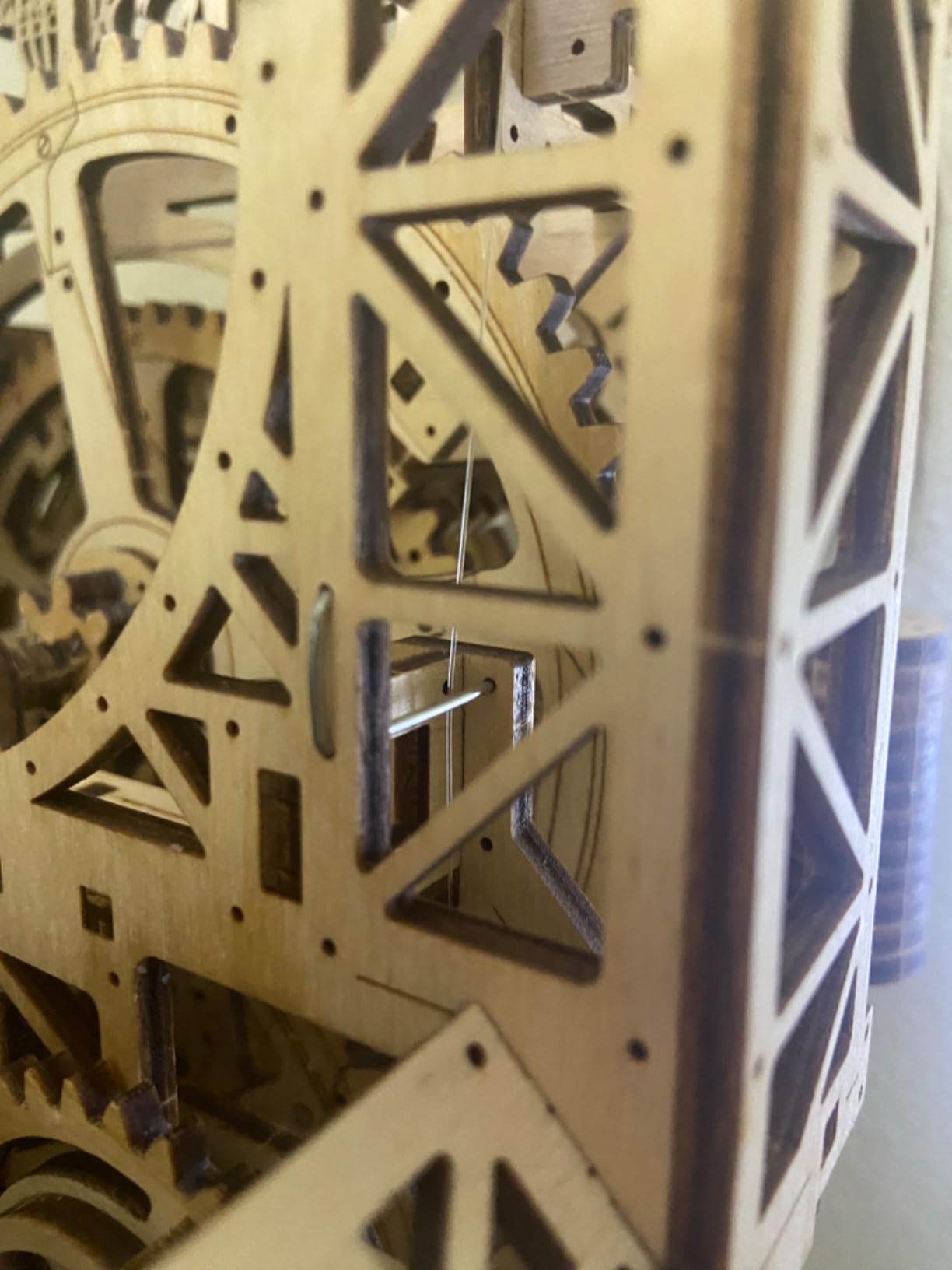 Engine Clock 3D Wooden Puzzles for Adults - Wooden Model Kits, Mechanical Clock Kit with Moving Pistons, Steam Engine Clocks customer photo 1