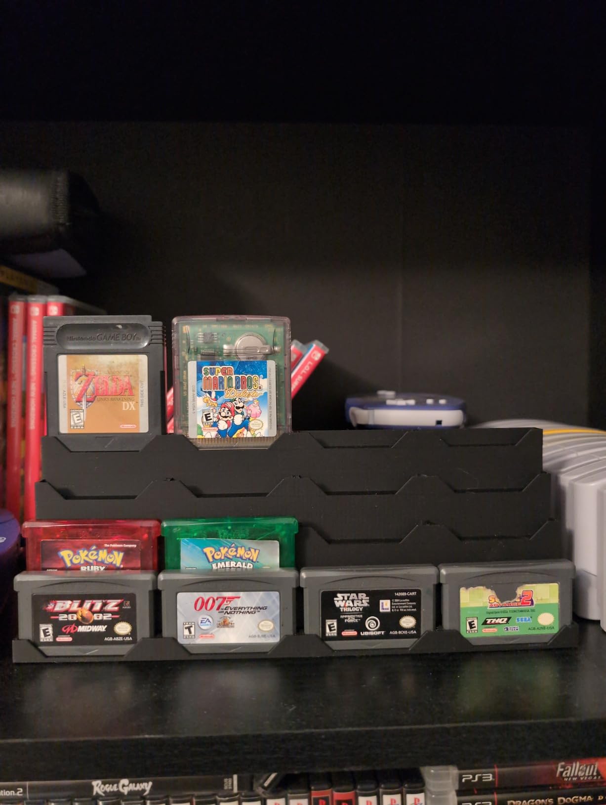 R2D3 Display Stand Compatible with Game Boy Advance Games - Holds 20 Games - 3D Printed Organizer for GBA Cartridges & Collection Showcase customer photo 1