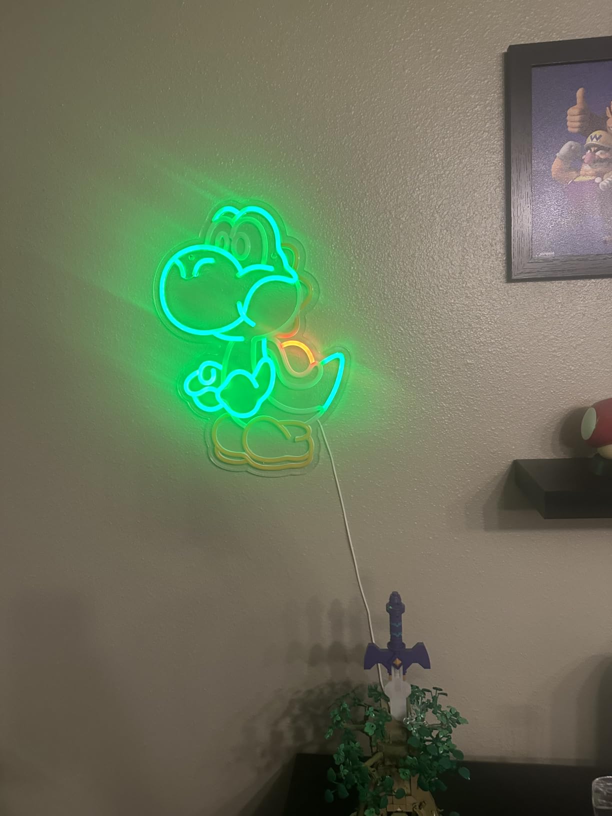 Anime Neon Sign Dinosaurs Neon Sign Dimmable LED Neon Lights for Bedroom Wall Decor Game Room Decor Dinosaur Decor for Kids Boys Man Cave, Gifts for Game Fans customer photo 2