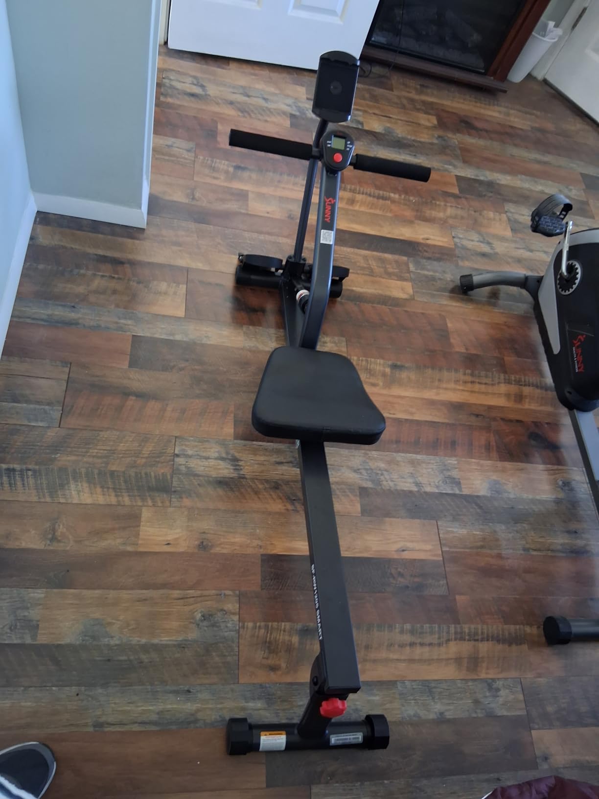 Sunny Health & Fitness Compact Hydraulic Rower with 12-Level Resistance | Full-Body Cardio, Joint-Friendly, Lightweight & Portable, Quiet & Smooth Row, Easy-Assembly, Free SunnyFit App customer photo 2