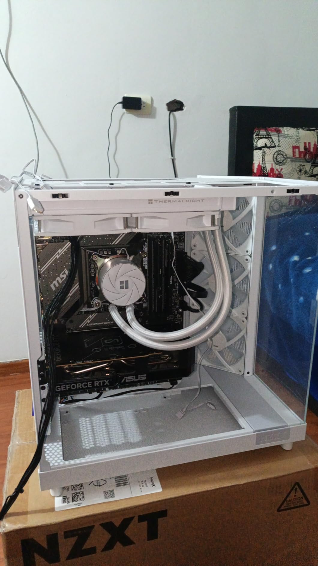NZXT H6 Flow RGB Mid-Tower Airflow Case with 3 RGB Fans, Panoramic Glass Panels, Cable Management - Black customer photo 1