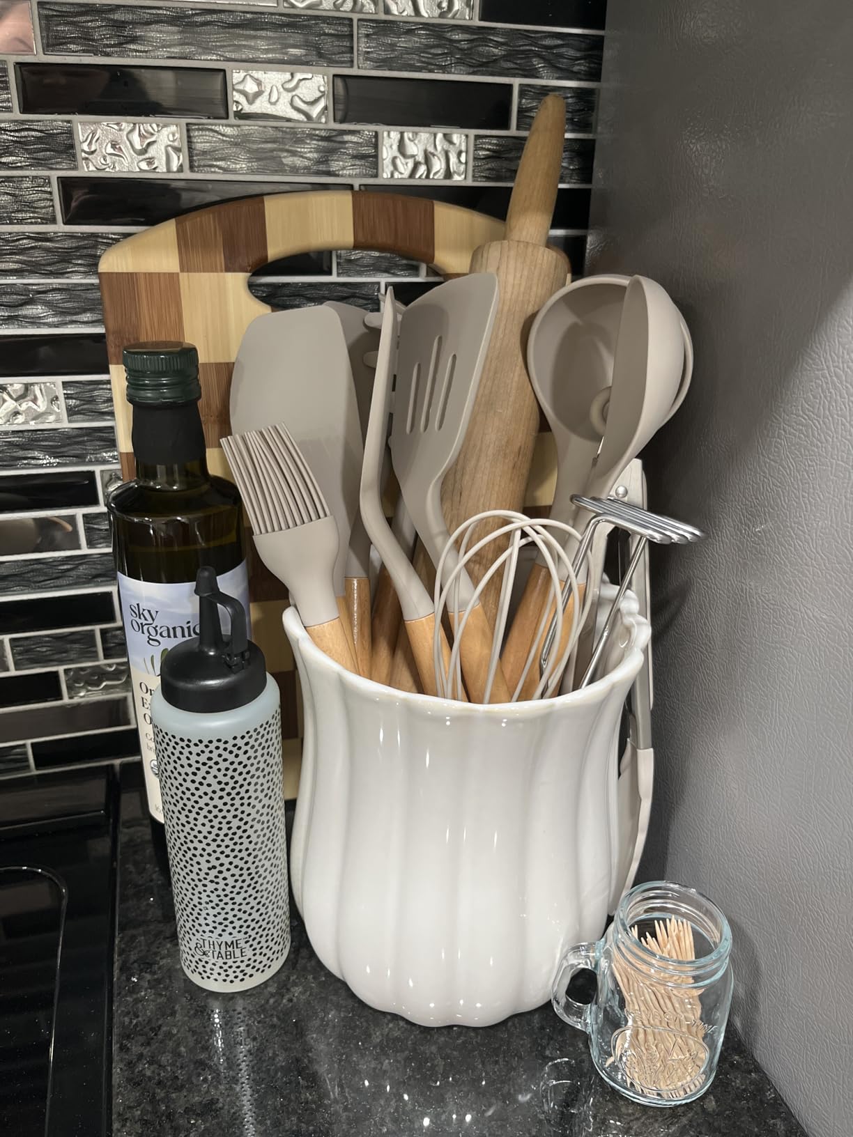 Umite Chef 34PCS Kitchen Gadgets Tools Set, Silicone Utensils with Wooden Handle customer photo 1