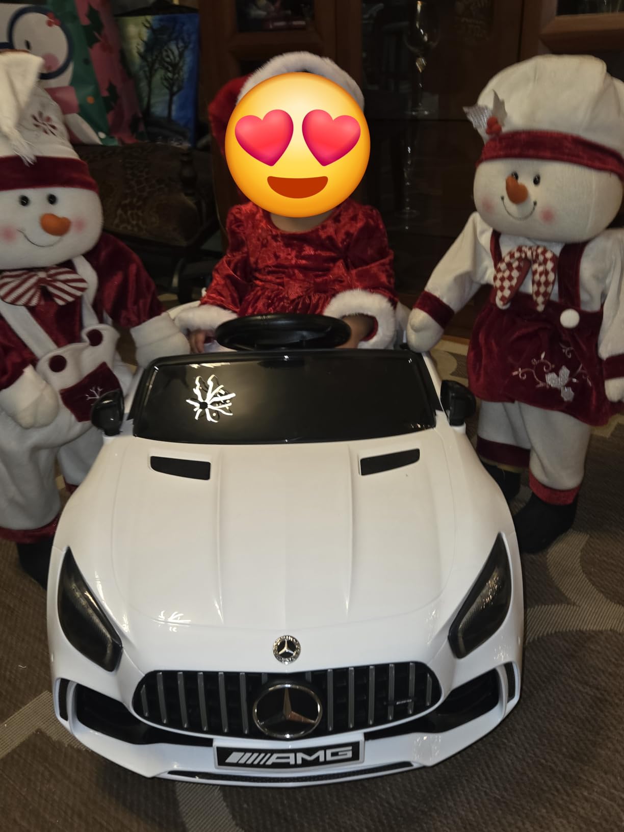 12V Licensed Mercedes Benz AMG GTR Kids Ride on Electric Car, Black | Electric Vehicle w/Parent Remote, Bluetooth, Wider Seat, LED Lights, Openable Doors, Smooth Start, 3 Speeds customer photo 2