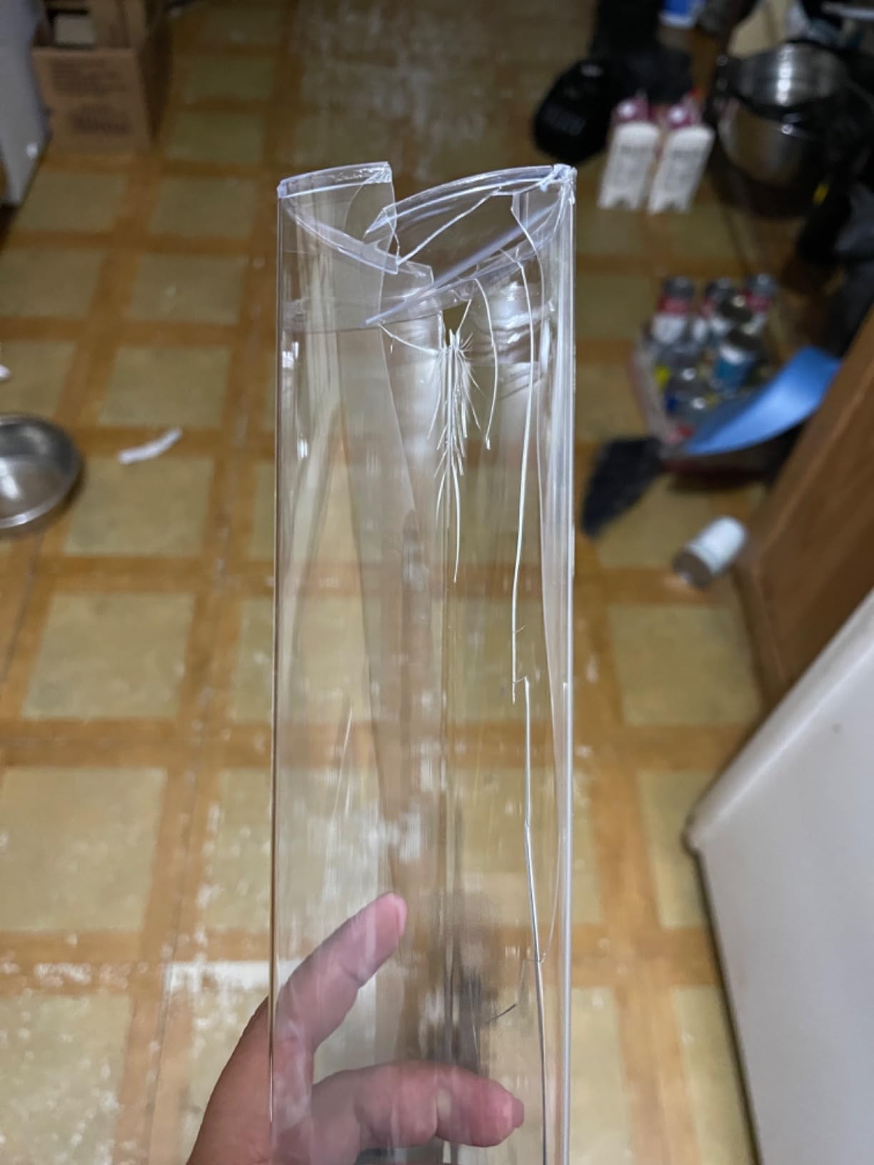 Uiifan 4 Pcs Clear Prism Playmat Tube 15 Inch Black TCG Play Mat Holder | Tube Easy in and out Storage Playmat Case for Card Storage Card Play Mat, Won't Roll off Surfaces customer photo 1