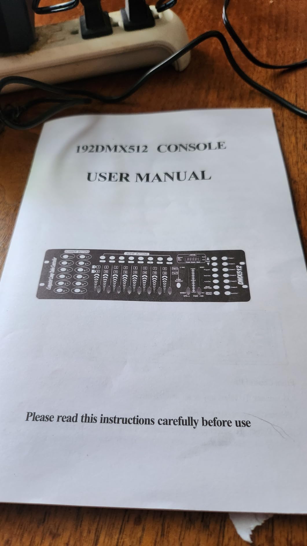 DMX Controller, 192 Channel DMX 512 Light Controller DMX Console Stage Light Controller Panel Use for Editing Program of Stage Lighting Runing for DJ, Shows, Party, Christmas and Halloween customer photo 1