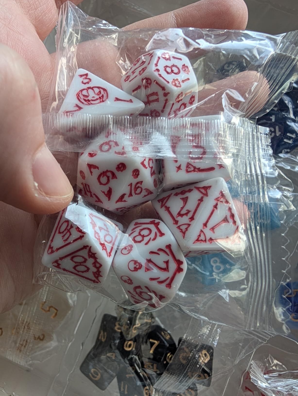Polyhedral Dice Set - DND Role Playing Dice | Acrylic RPG Dice for Dungeons and Dragons MTG Table Games, Multi-Color, 42pcs customer photo 1