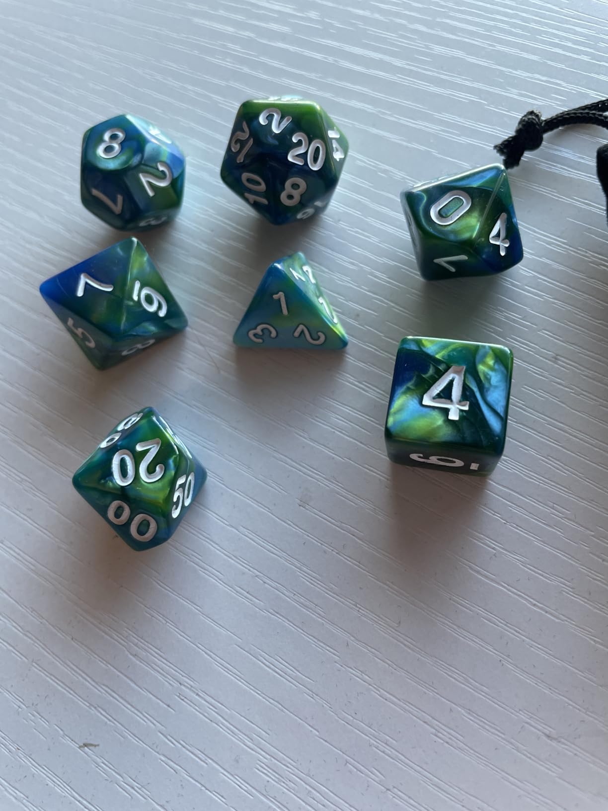 Polyhedral Dice Set - DND Role Playing Dice | Acrylic RPG Dice for Dungeons and Dragons MTG Table Games, Multi-Color, 42pcs customer photo 2