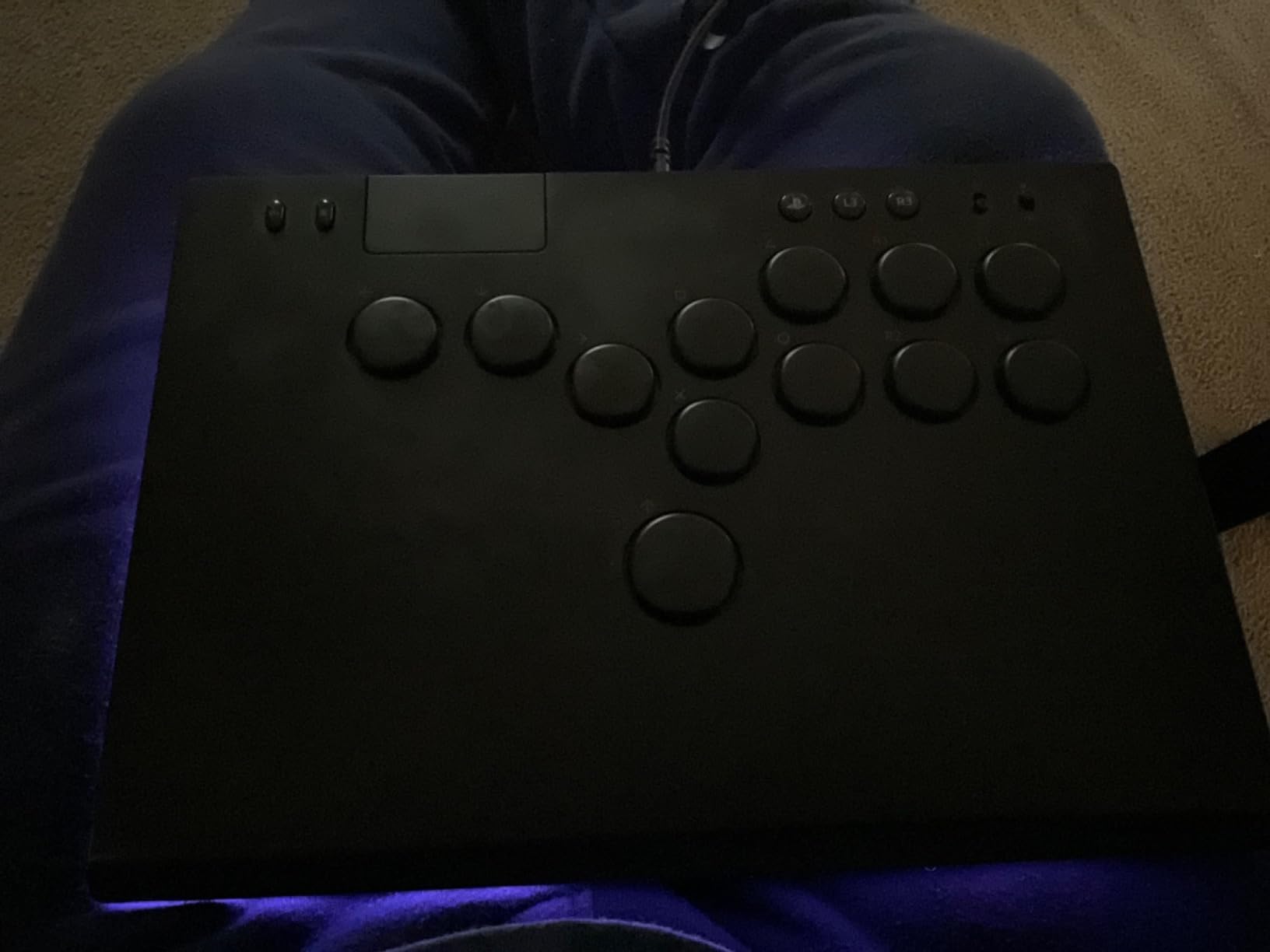 Razer Kitsune All-Button Arcade Controller, For PlayStation 5 & PC, Black | Low-Profile Optical Switches, Slim Form Factor, Quad Movement Button Layout, Removable Top Plate, Chroma RGB, USB Type C customer photo 2