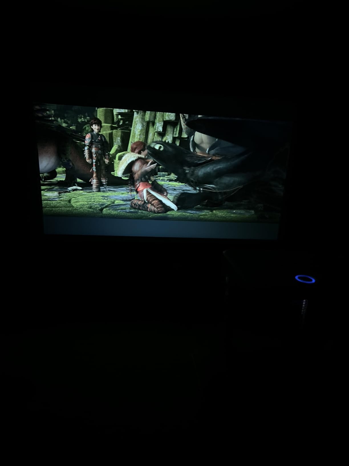 Projector Screen with Stand, Paris RHONE 100-inch Outdoor Indoor Projector Screen 16:9 4K HD PVC, 1.5 Gain Portable Wrinkle-Free Movie Screen for Home Backyard Theater with Carry Bag, Ground Nails customer photo 2