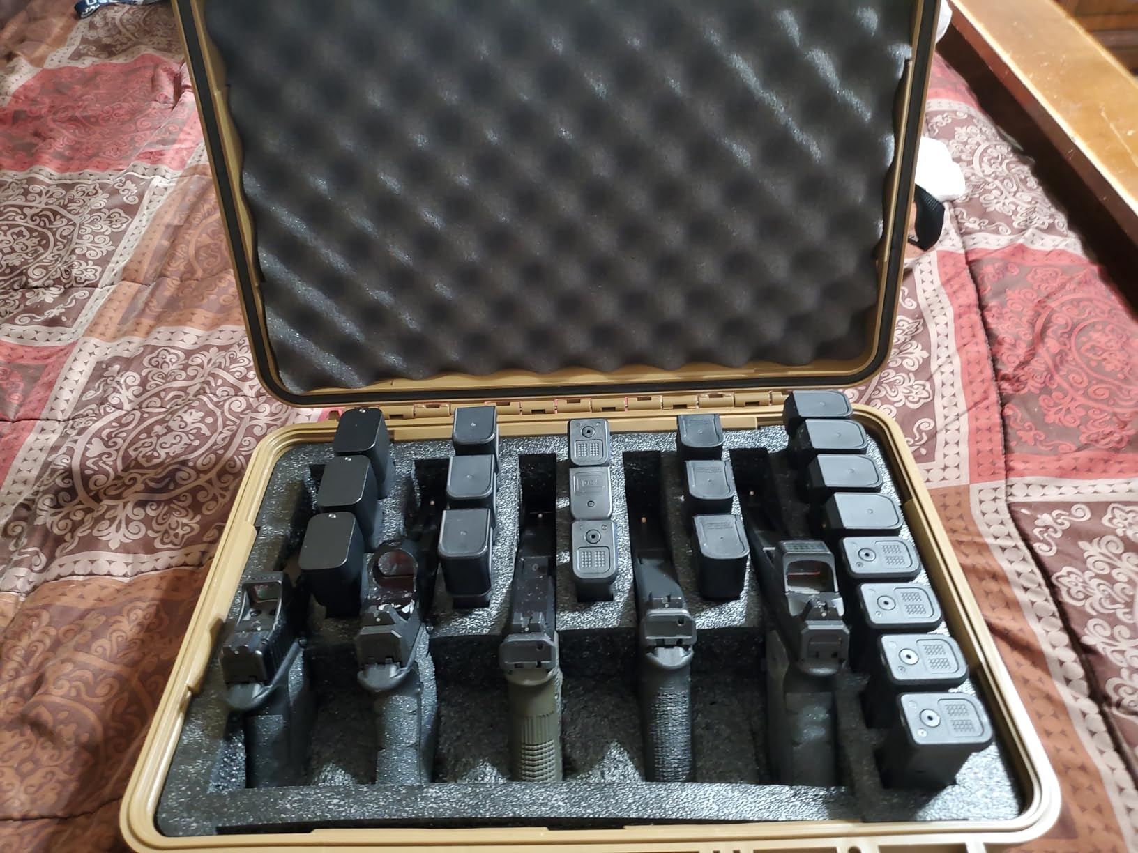 Condition 1 18'' 5 Pistol Case, Model 801, Pre-Cut Foam, 20 Slot Mag | Waterproof Hard Gun Case, TSA Friendly, Heavy Duty, Made in USA customer photo 1