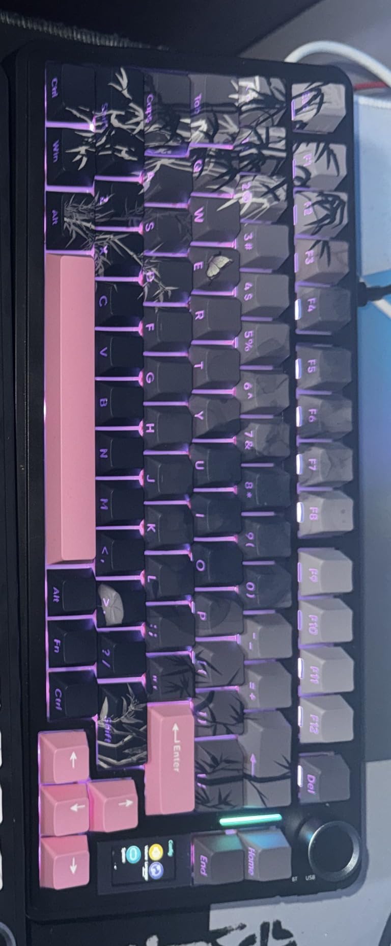 Tsungup PBT Keycaps Set-Custom Keycaps for Mechanical Keyboard Key caps | Landscape painting Side Print Shine Through DoubleShot 135 Keys Cherry Profile Keycaps for Cherry MX Switches Mechanical customer photo 1