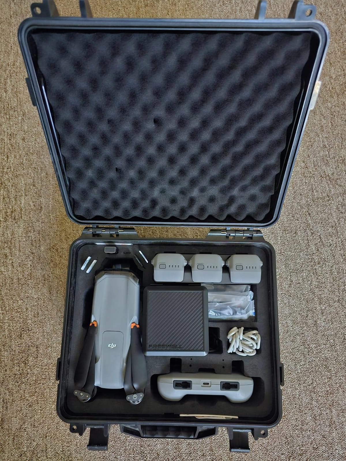 Lekufee Waterproof Hard Case Compatible with DJI Air 3S/3 Drone/Fly More Combo/RC 2/N3/N2 Remote Controller and Accessories customer photo 1
