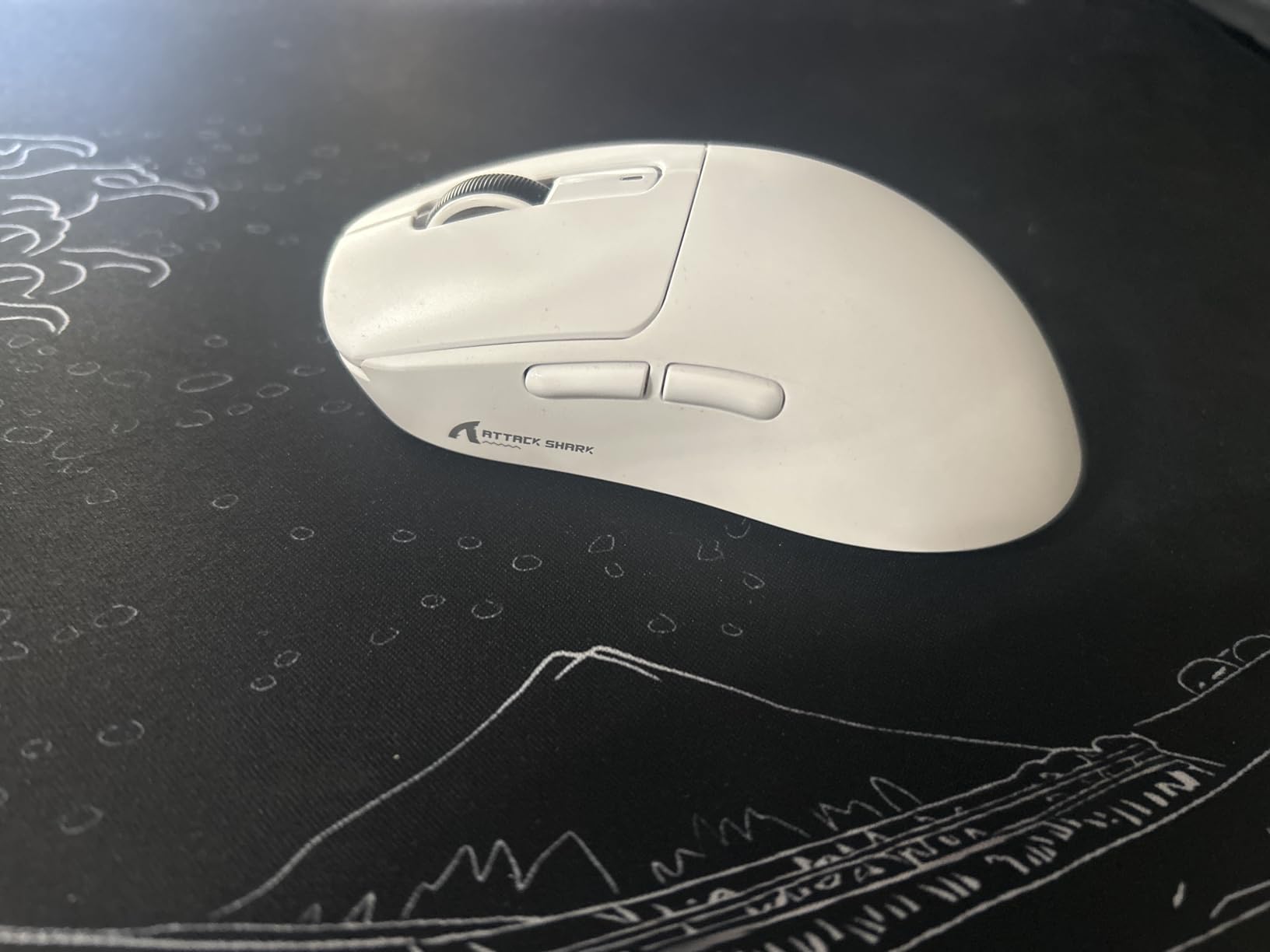 ATTACK SHARK X3 49g Ultra-Lightweight Wireless Gaming Mouse, White | Bluetooth 5.2/2.4G Wireless/Wired, PAW3395 Gaming Sensor, 26K DPI, 200h Battery Life, Programmable Buttons for PC/Mac/Win customer photo 2