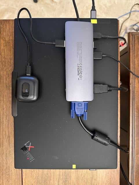 Anker Laptop Docking Station 3 Monitors, 14in1 USBC Hub with Triple Display | Dual 4K HDMI USB C Docking Station, VGA, 80W Max PD, USBA and USBC Data Ports, for Dell XPS and More (Charger Not Included) customer photo 1
