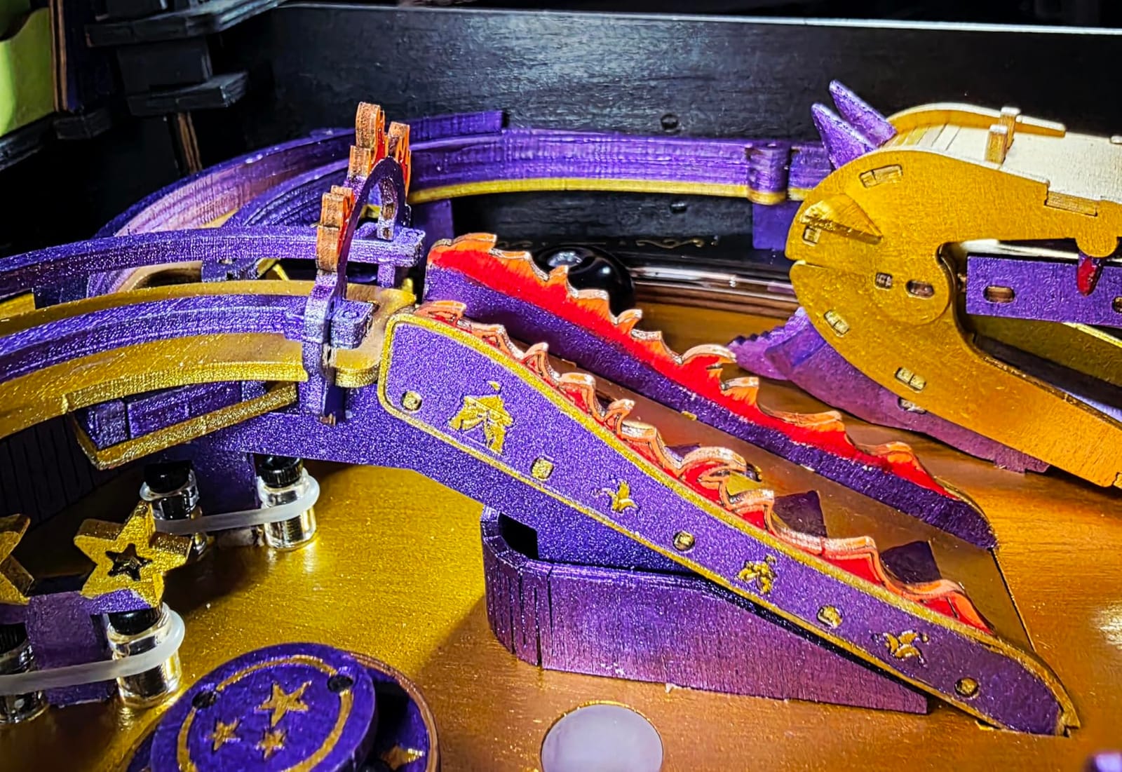 ROBOTIME Pinball Machince EG01 - Wooden Puzzles for Adults Miniature Pinball 3D Puzzle customer photo 2