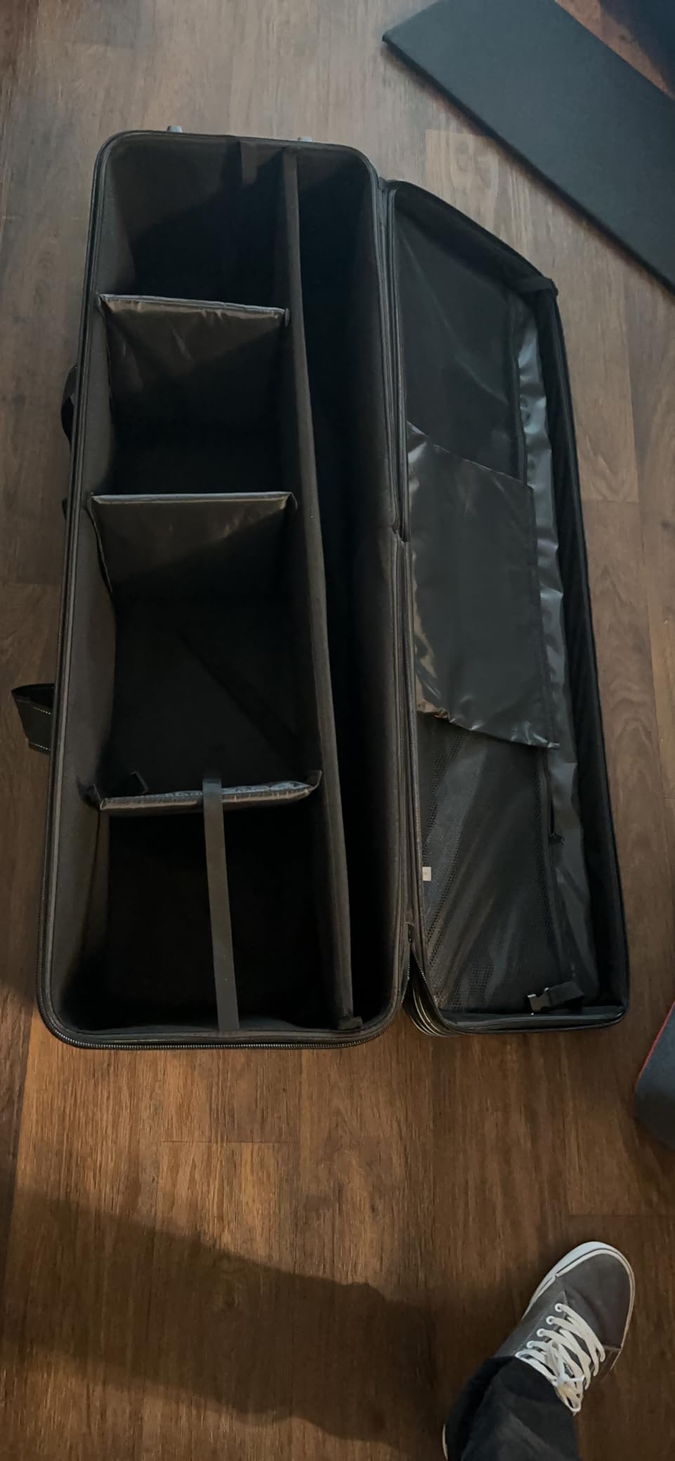 MagicLine Studio Trolley Case 47.2x15x13 in, Rolling Camera Bag with Wheels | 120x38x33cm padded carrying bag with wheels. Storage trolley case for photo video studio gear, strobes and video lights customer photo 1