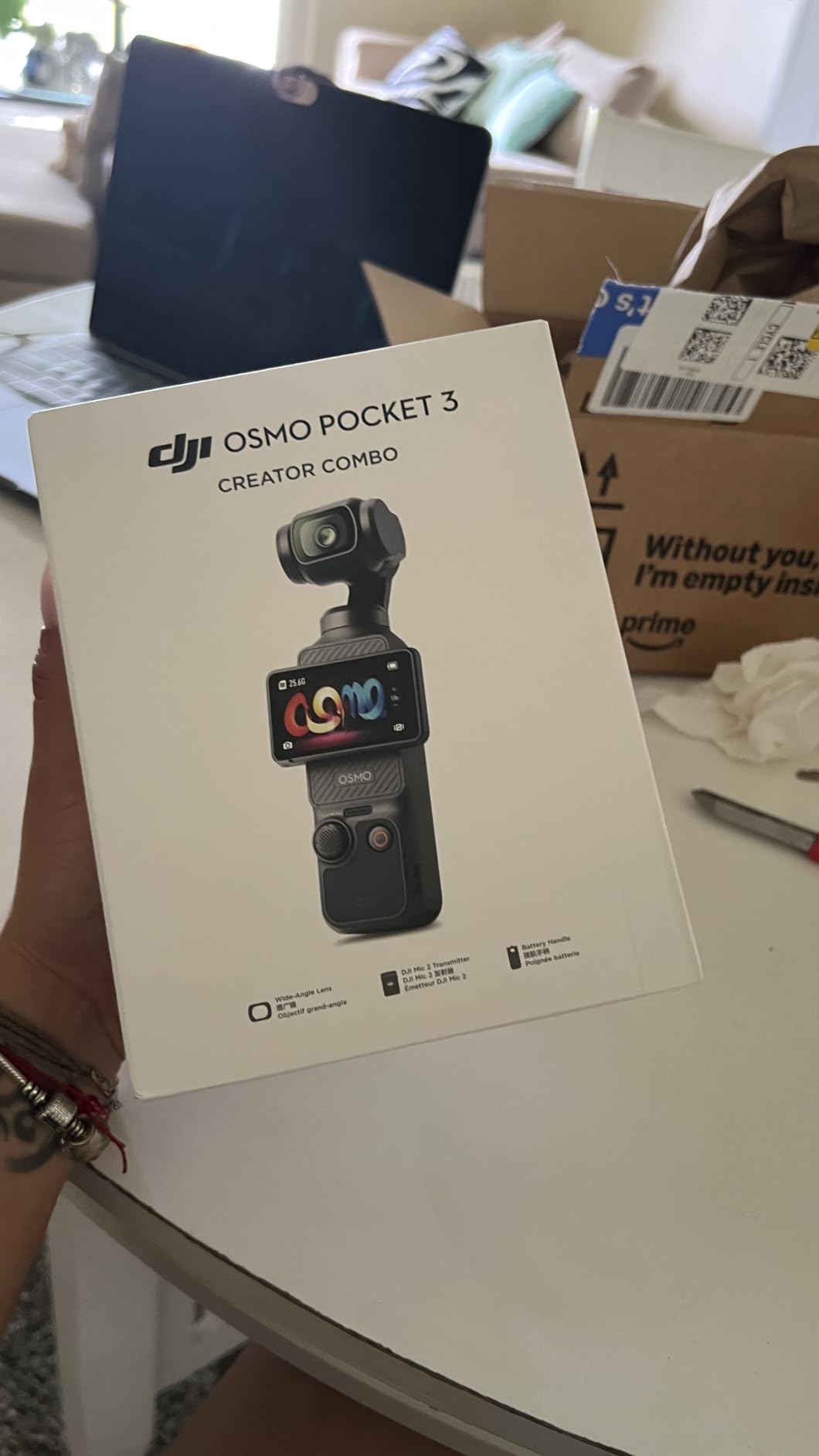 DJI Osmo Pocket 3 Creator Combo, Vlogging Camera with 1'' CMOS & 4K/120fps | 3-Axis Stabilization, Spotlight Follow, Fast Focusing, Mic Included for Clear Sound, Small Camera for Photography customer photo 1