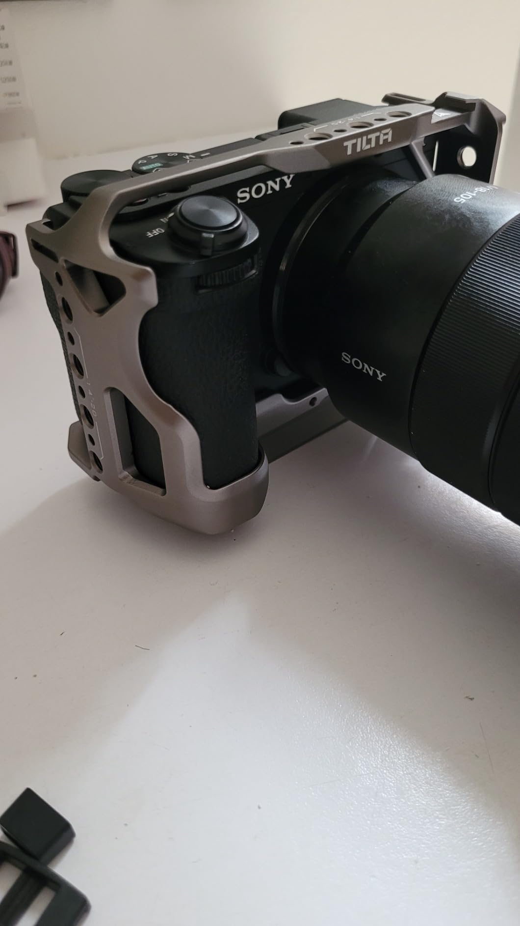 Full Camera Cage Compatible with Sony a6700 | Cold Shoe, NATO Rail, & 1/4