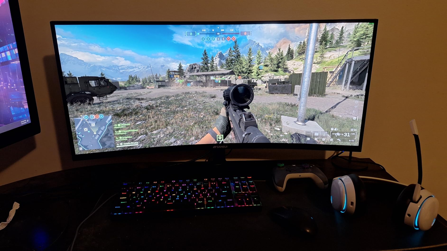 SANSUI 24 Inch Gaming Monitor 180Hz, DP 1.4 & HDMI 2.0 Ports High Refresh Rate Computer Monitor, Racing FPS RTS Modes, 1ms Response Time 110% sRGB (ES-G24F4, HDMI Cable Included) customer photo 1