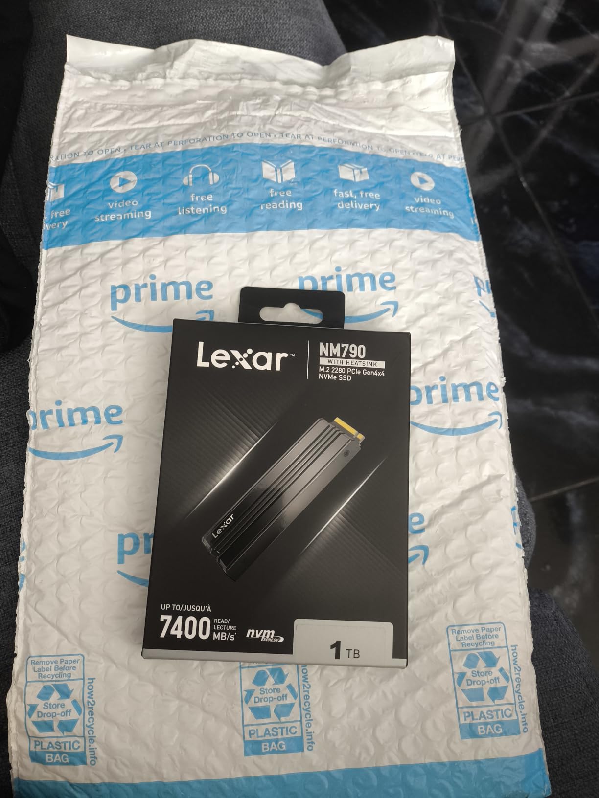 Lexar 2TB NM790 NVMe SSD w/Heatsink, 7400/6500 MB/s, M.2 2280, PCIe Gen 4x4 customer photo 2
