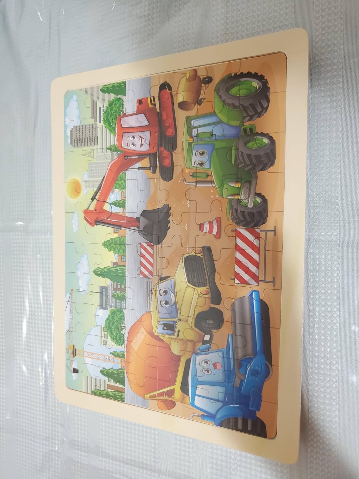 SYNARRY 6-Pack Large Wooden Jigsaw Puzzles for Kids Ages 4-6, 60-Piece | Puzzles for Kids Ages 4-8, Dinosaur, Farm, Safari Animals, Sea Life, Space & Vehicle Themes, Kids Toddlers Birthday Gifts customer photo 1
