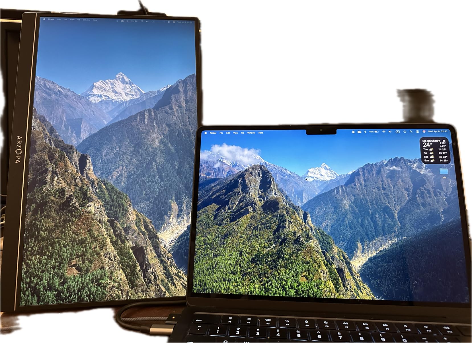 ARZOPA 16.1'' 144Hz Portable Gaming Monitor 106% sRGB - Z1FC | 1080P FHD Kickstand Portable Monitor with HDR, Ultra Slim, Eye Care, External Second Screen for Laptop, PC, PS5, Mac, Xbox customer photo 1