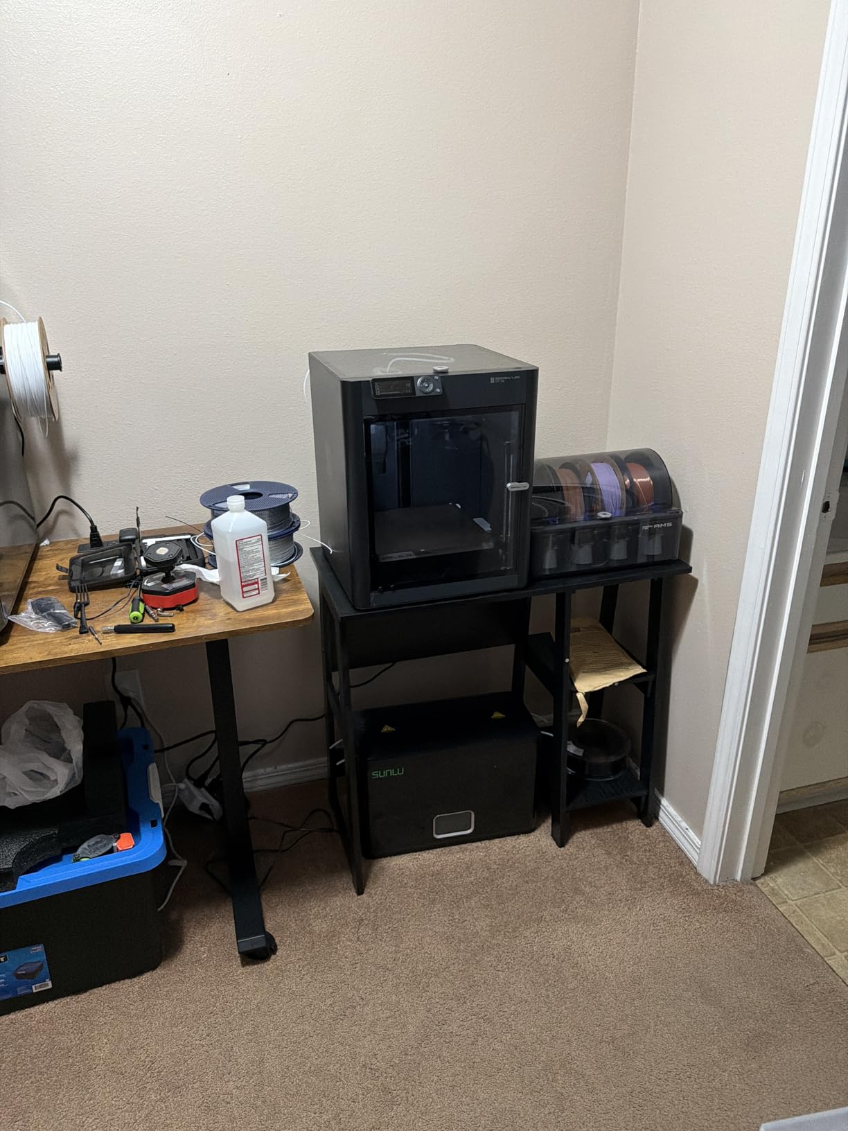 Bambu Lab P1S Combo, P1S 3D Printer and AMS, Multi-Color 3D Printing, MakerWorld Model Library, High Speed & Precision CoreXY 3D Printer, Auto Bed Leveling, Ready-to-Use customer photo 1