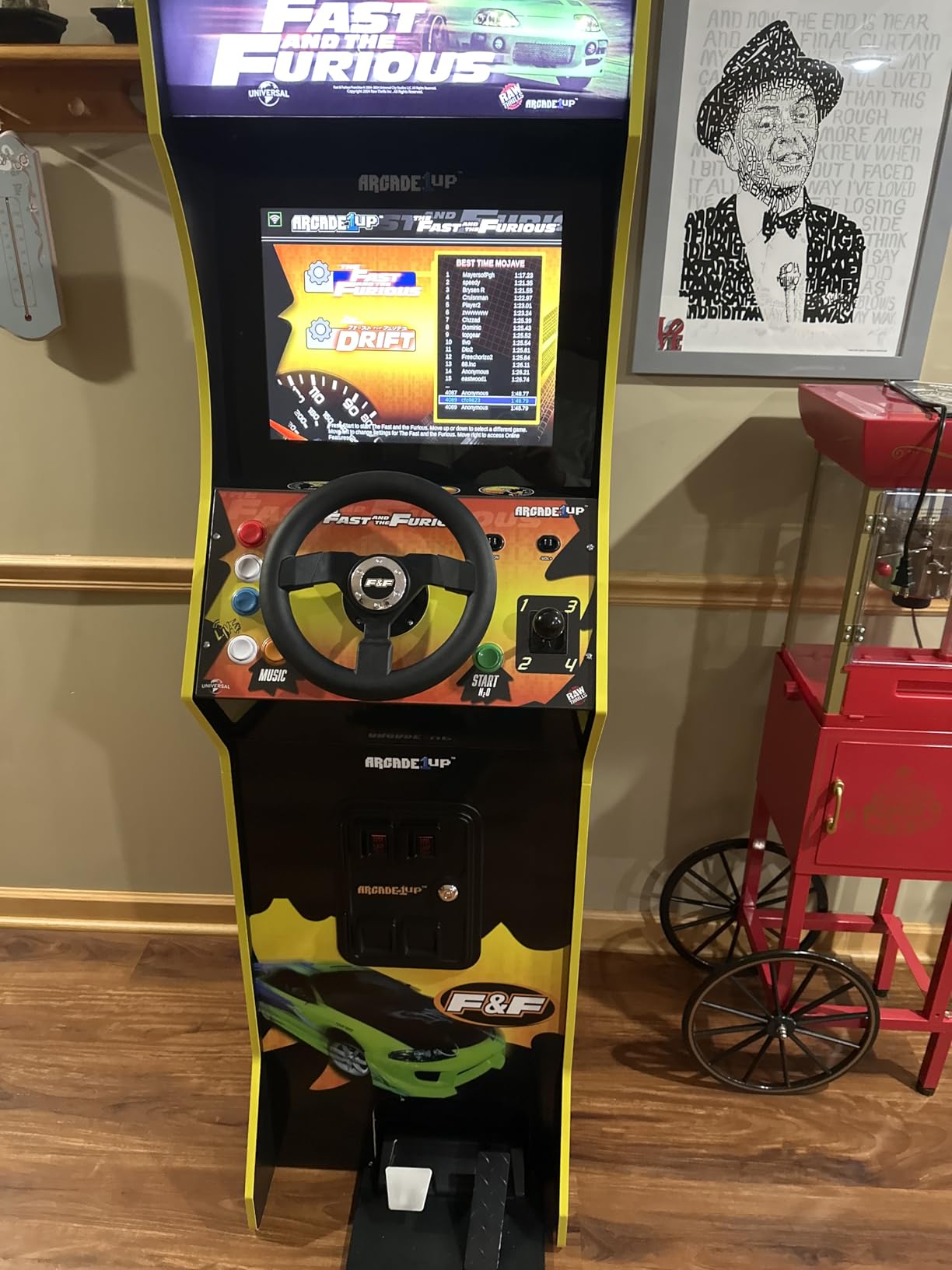 Arcade1Up The Fast and the Furious Deluxe Arcade Machine, Steering Wheel customer photo 1