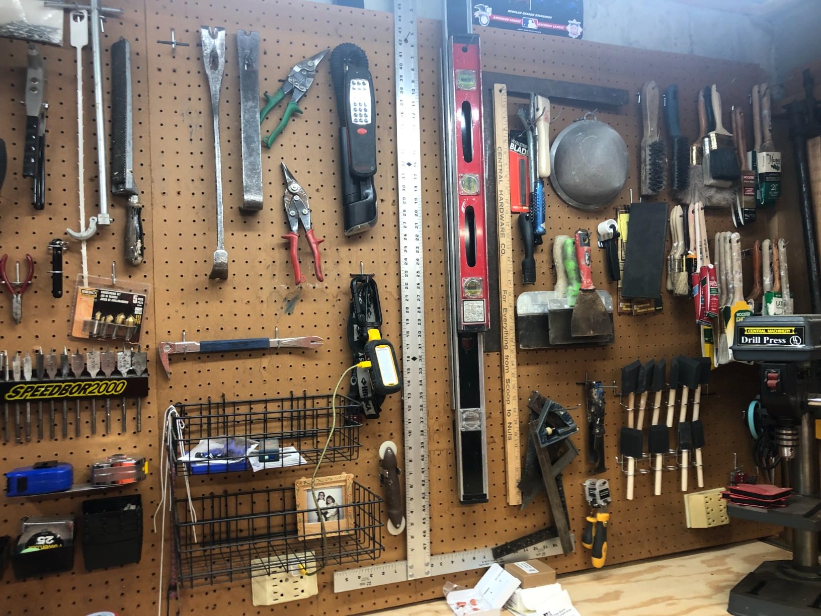 INCLY 238PCS Pegboard Accessories Organizer Kit, Peg Board Hooks Assortment with Peg Bins, Baskets, Paper Towel Holder for 1/8 and 1/4 inch Pegboard Hanging Tools, Garage Wall Storage Attachments customer photo 1